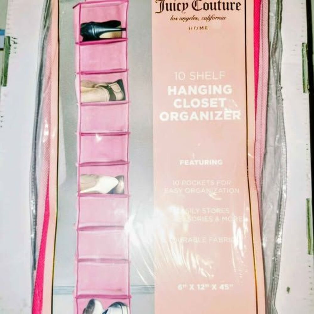 Juicy Couture 10 Shelf Hanging Closet Organizer